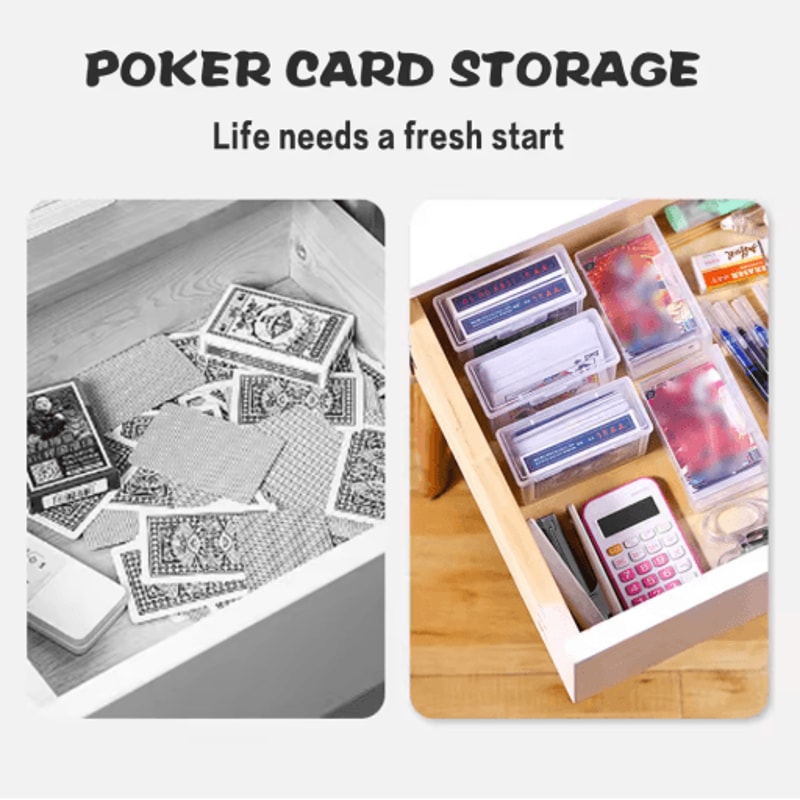 Clear Plastic Card Collection Organizer Box Storage Holder For Game Cards And K Pop Photocards 2