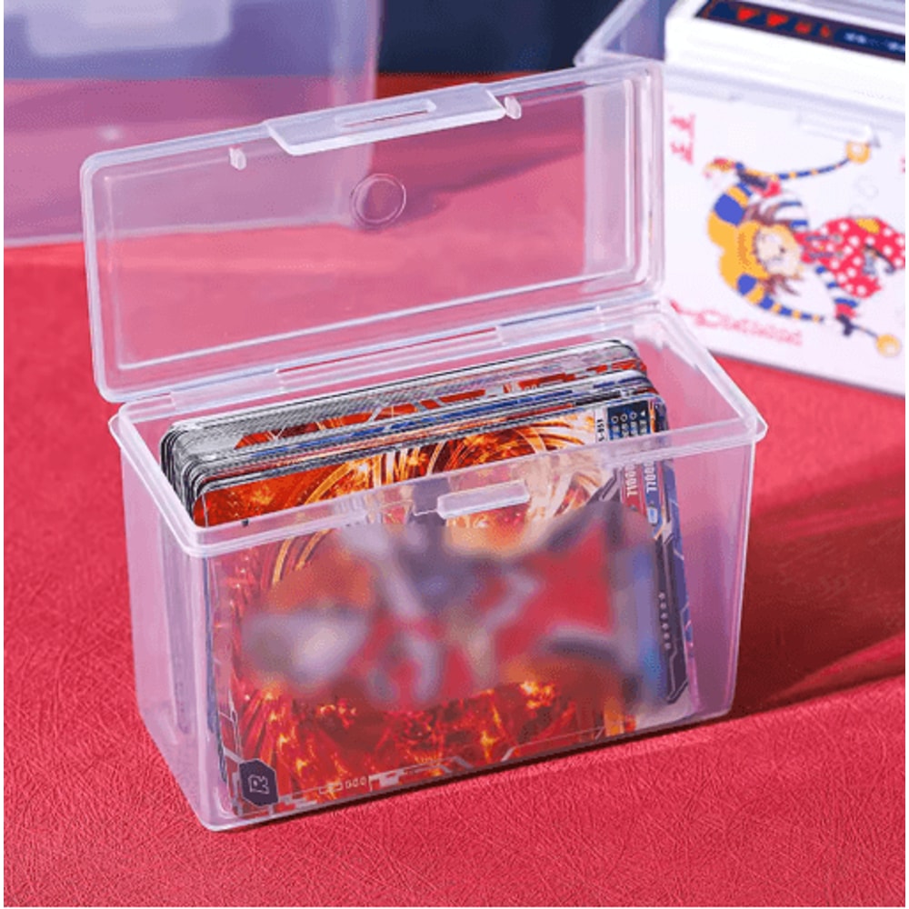 Clear Plastic Card Collection Organizer Box Storage Holder For Game Cards And K Pop Photocards 4