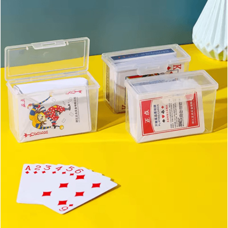 Clear Plastic Card Collection Organizer Box Storage Holder For Game Cards And K Pop Photocards 0