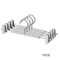 Aluminum Alloy Pants Hanger With Clips Non Slip Stretchable Trouser And Skirt Organizer 2