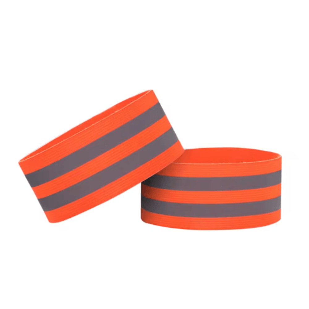2PCS Reflective Safety Bands Elastic Warning Armbands For Night Cycling And Running And Outdoor Use 3