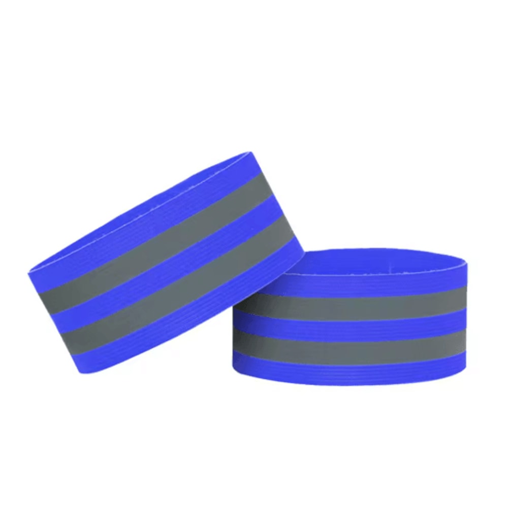 2PCS Reflective Safety Bands Elastic Warning Armbands For Night Cycling And Running And Outdoor Use 5