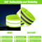 2PCS Reflective Safety Bands Elastic Warning Armbands For Night Cycling And Running And Outdoor Use 0