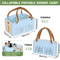Foldable Bath Basket Portable Shower Organizer With Drainage For Travel And Home 1