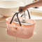 Plastic Organizer Basket With Handles Stackable Drainage Storage Bin For Bathroom Essentials 6