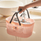 Plastic Organizer Basket With Handles Stackable Drainage Storage Bin For Bathroom Essentials 6