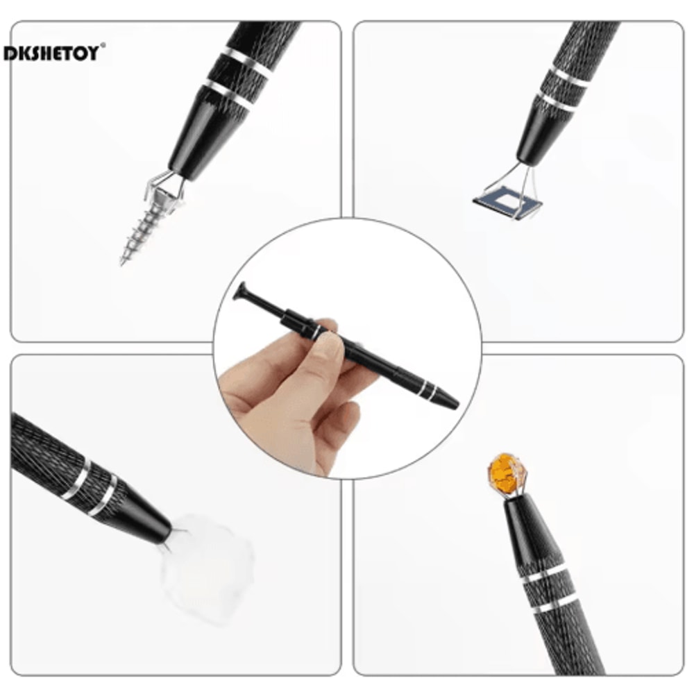4 Claw Jewelry Grabber Tool Precision 4 Prong Aluminum Alloy Pickup For IC Chips And Small Parts 7