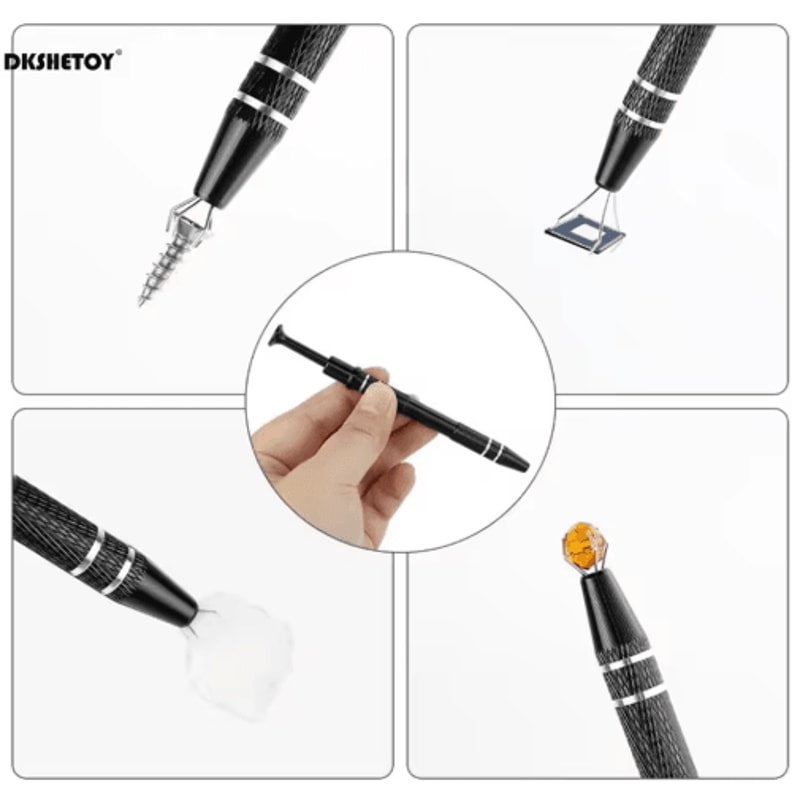 4 Claw Jewelry Grabber Tool Precision 4 Prong Aluminum Alloy Pickup For IC Chips And Small Parts 7