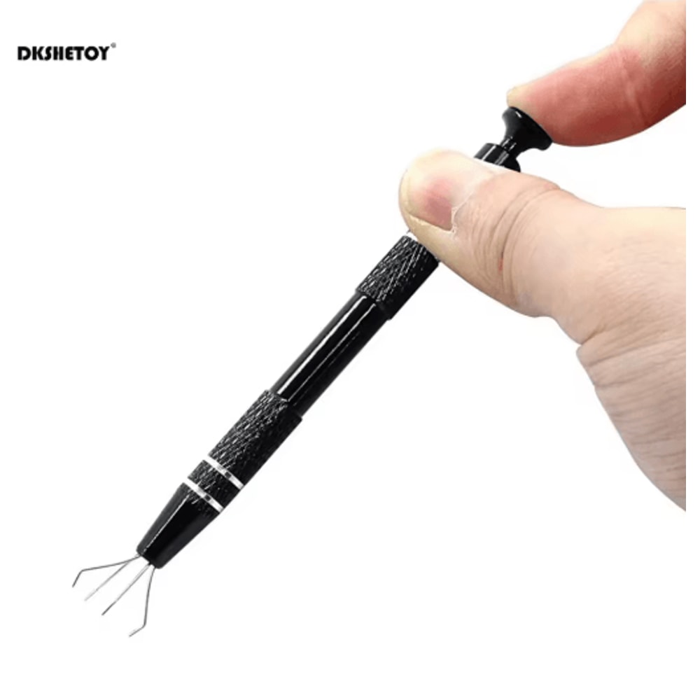 4 Claw Jewelry Grabber Tool Precision 4 Prong Aluminum Alloy Pickup For IC Chips And Small Parts 0