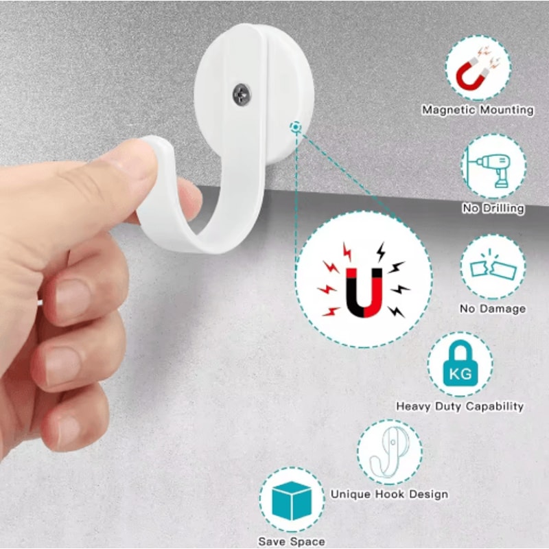 Strong Magnetic Hooks Heavy Duty Fridge And Metal Surface Hangers 9