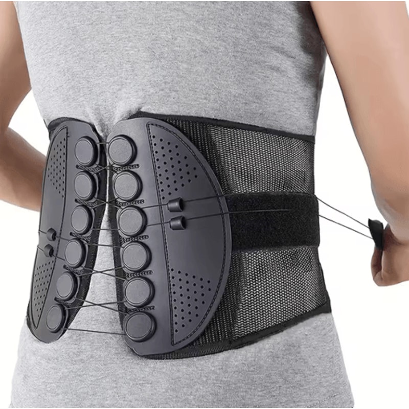 Unisex Lumbar Support Wrap Breathable Waist And Back Brace For Posture Support And Warmth 0