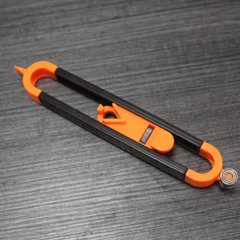 Irregular Radius Ruler Contour Gauge Outline Shape Duplicator For Woodworking And DIY Projects 2