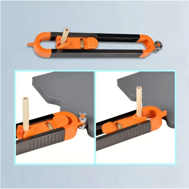 Irregular Radius Ruler Contour Gauge Outline Shape Duplicator For Woodworking And DIY Projects 6