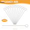 20cm Stainless Steel BBQ Skewers Heat Resistant Barbecue Fork Needle Clips For Outdoor Grilling 1