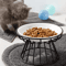 Ceramic Cat Food Bowl Wide Shallow Non Slip Pet Feeding Dish For Kittens And Puppies 8