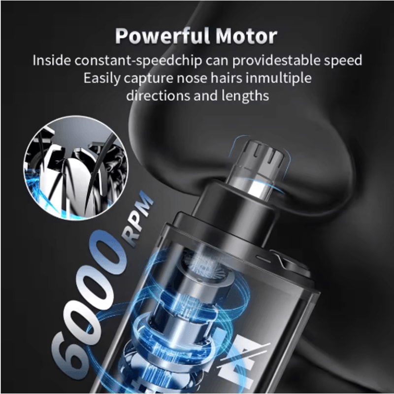 HIENA Electric Nose Hair Trimmer Rechargeable Mini Grooming Trimmer For Nose Ear And Eyebrow 6