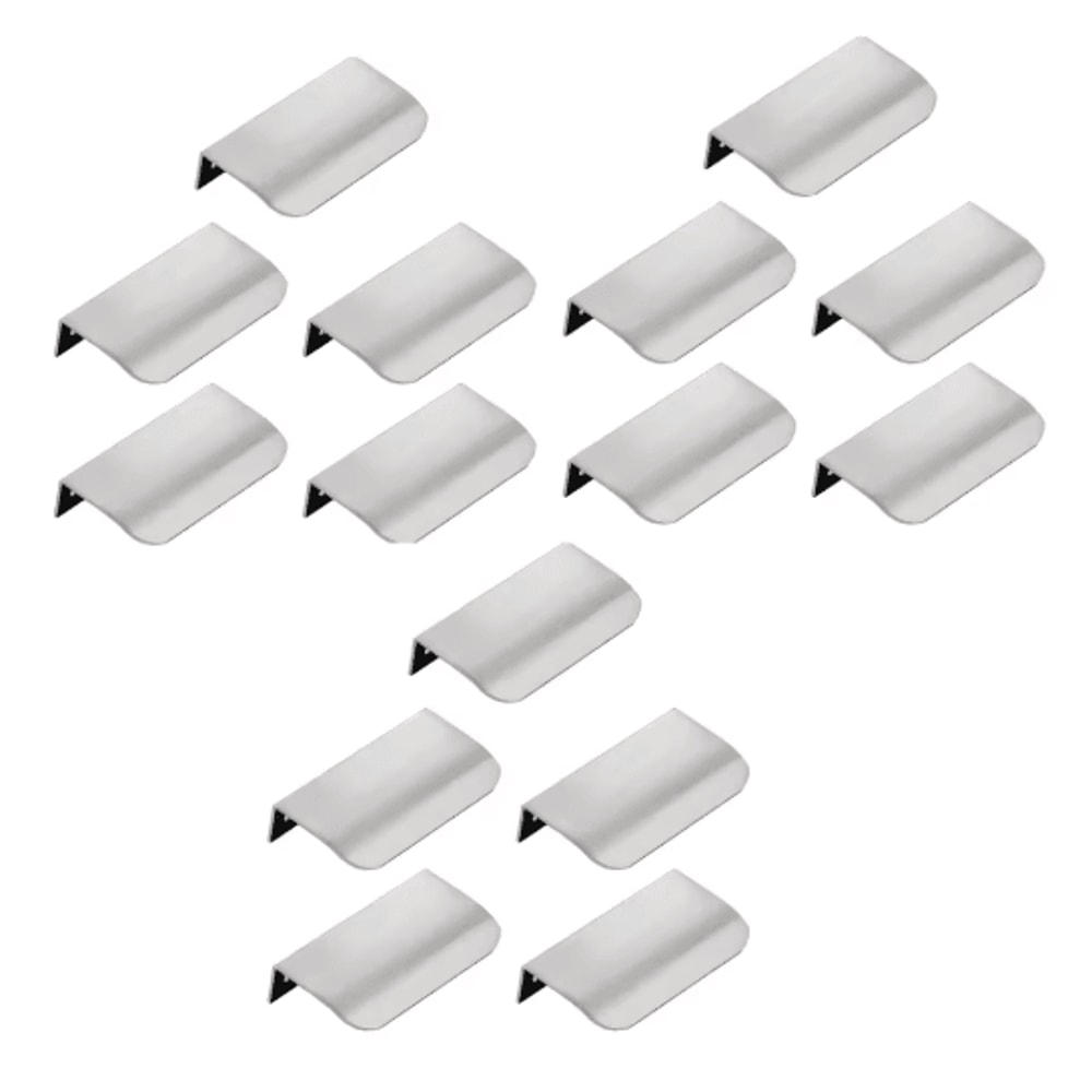 Invisible Flat Cabinet Handles Metal Cabinet Door Pulls And Dresser Knobs 1 5 15 PCS 1
