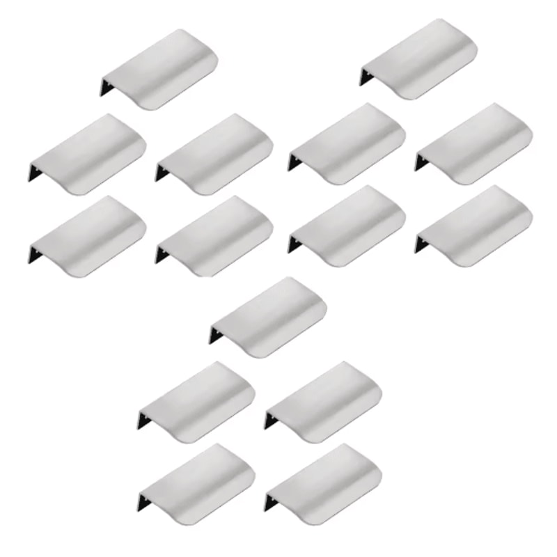 Invisible Flat Cabinet Handles Metal Cabinet Door Pulls And Dresser Knobs 1 5 15 PCS 1