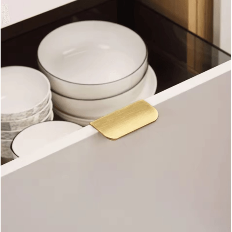 Invisible Flat Cabinet Handles Metal Cabinet Door Pulls And Dresser Knobs 1 5 15 PCS 12