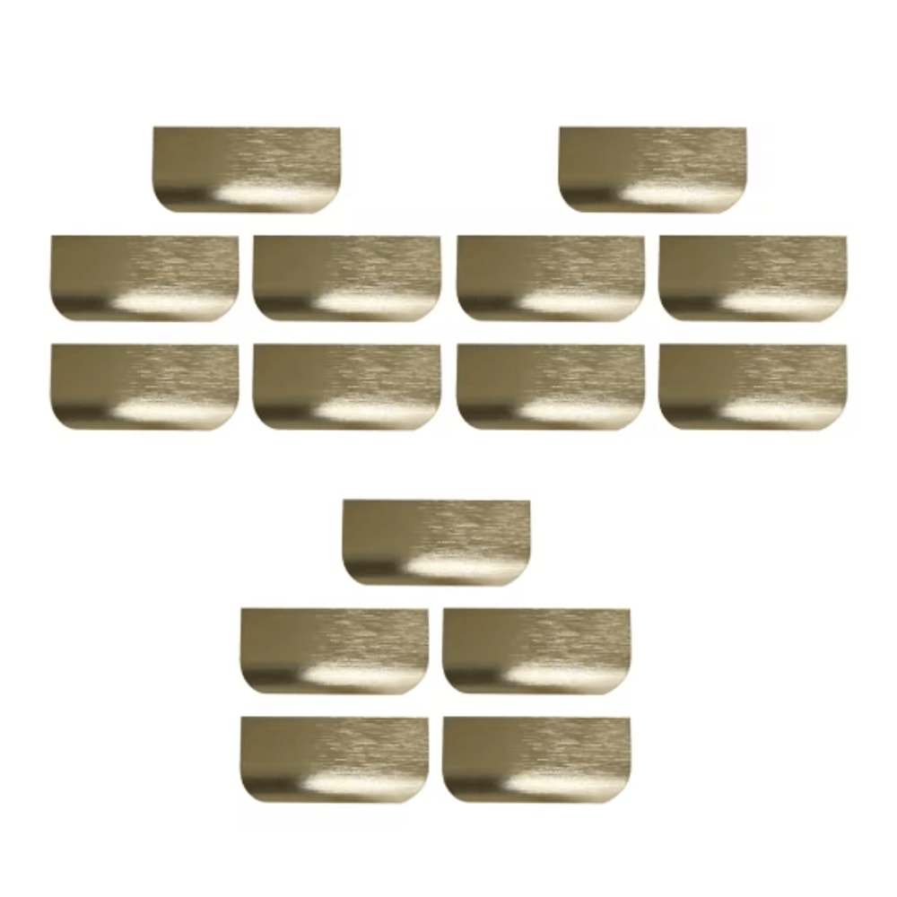 Invisible Flat Cabinet Handles Metal Cabinet Door Pulls And Dresser Knobs 1 5 15 PCS 2