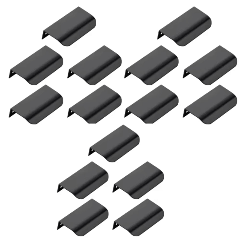 Invisible Flat Cabinet Handles Metal Cabinet Door Pulls And Dresser Knobs 1 5 15 PCS 3