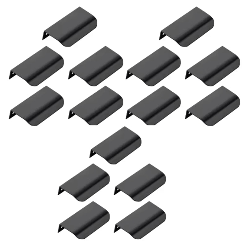 Invisible Flat Cabinet Handles Metal Cabinet Door Pulls And Dresser Knobs 1 5 15 PCS 3