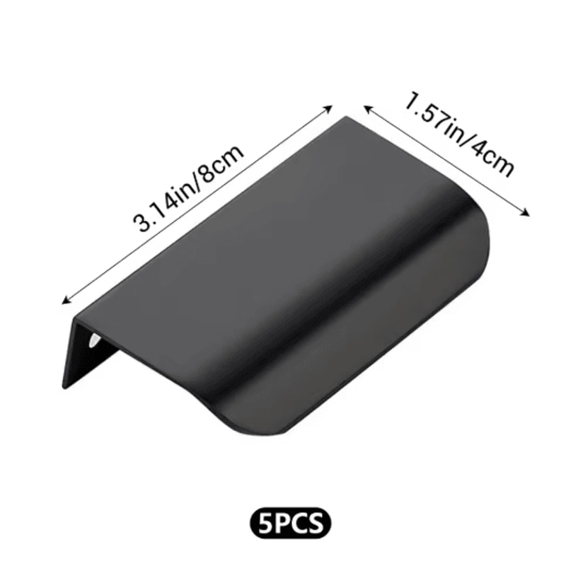 Invisible Flat Cabinet Handles Metal Cabinet Door Pulls And Dresser Knobs 1 5 15 PCS 5