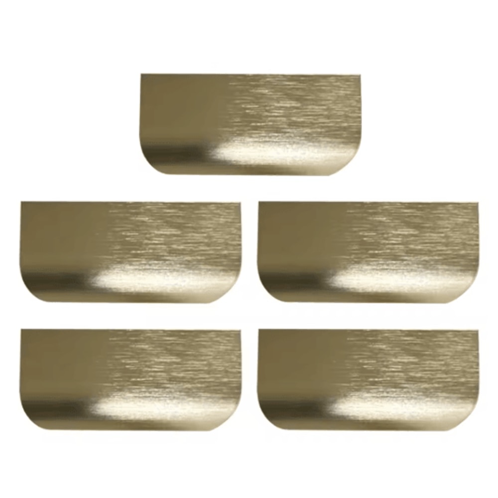 Invisible Flat Cabinet Handles Metal Cabinet Door Pulls And Dresser Knobs 1 5 15 PCS 6