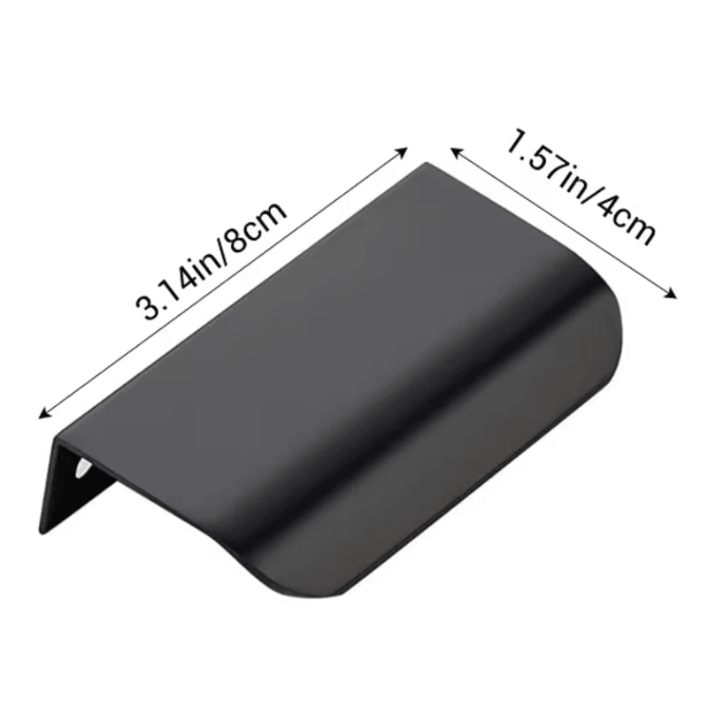 Invisible Flat Cabinet Handles Metal Cabinet Door Pulls And Dresser Knobs 1 5 15 PCS 7