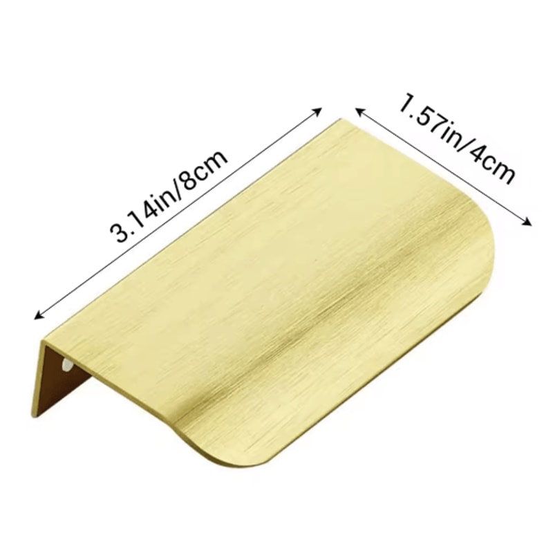 Invisible Flat Cabinet Handles Metal Cabinet Door Pulls And Dresser Knobs 1 5 15 PCS 8