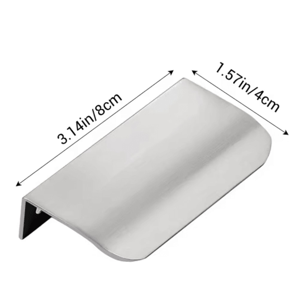 Invisible Flat Cabinet Handles Metal Cabinet Door Pulls And Dresser Knobs 1 5 15 PCS 9