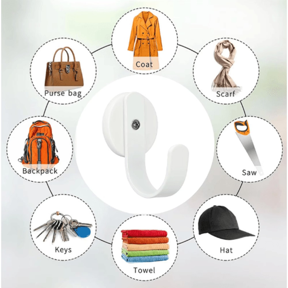 Heavy Duty Magnetic Towel Hook Strong Metal Hooks For Bathroom Kitchen And Fridge 1 2 4 PCS 10