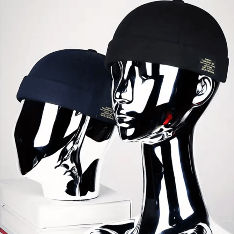 Brimless Beanie Hat Classic Cotton Beaded Hip Hop Hat For Men And Women 9