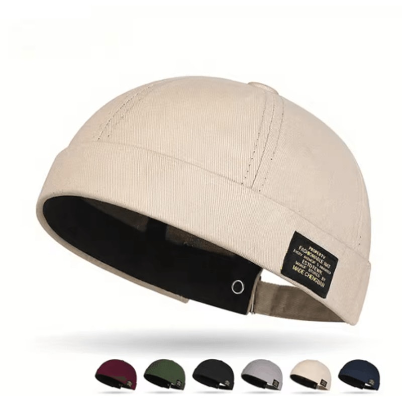 Brimless Beanie Hat Classic Cotton Beaded Hip Hop Hat For Men And Women 0