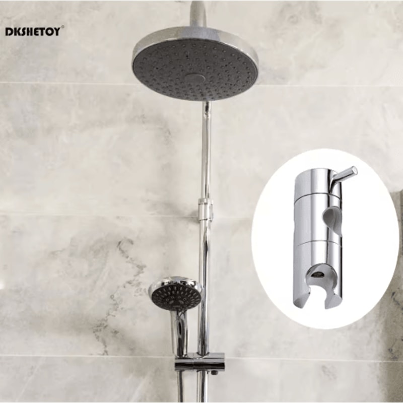 Adjustable Shower Head Holder Clamp 19 25mm Hand Shower Mounting Bracket Arm Adapter 6