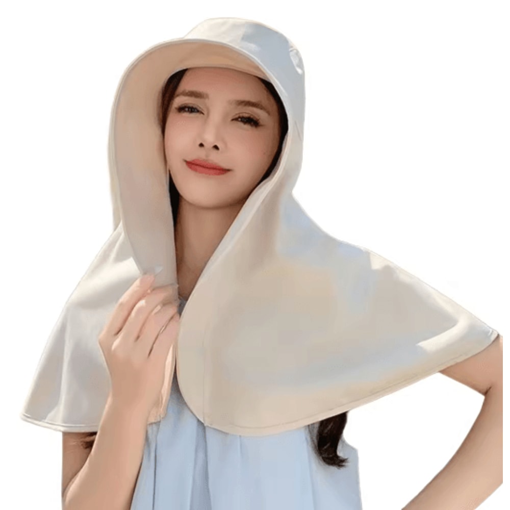 Sun Protection Hat With Neck Cover Breathable Wide Brim Travel And Beach Hat 1