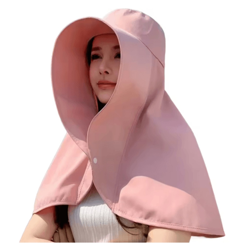 Sun Protection Hat With Neck Cover Breathable Wide Brim Travel And Beach Hat 2