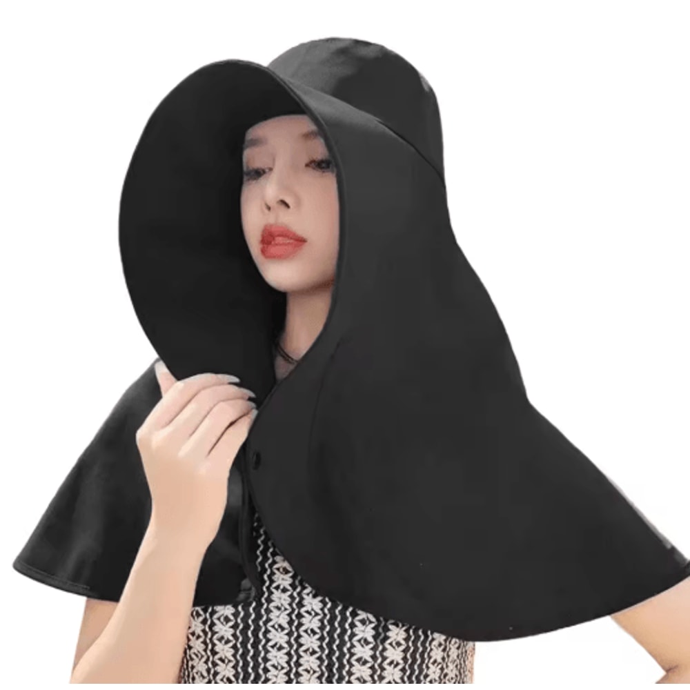 Sun Protection Hat With Neck Cover Breathable Wide Brim Travel And Beach Hat 4