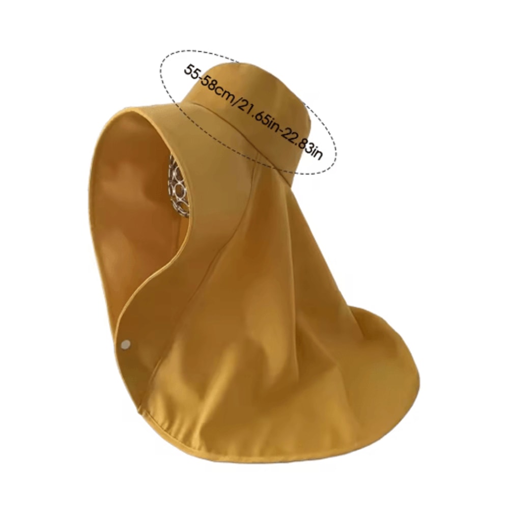 Sun Protection Hat With Neck Cover Breathable Wide Brim Travel And Beach Hat 6