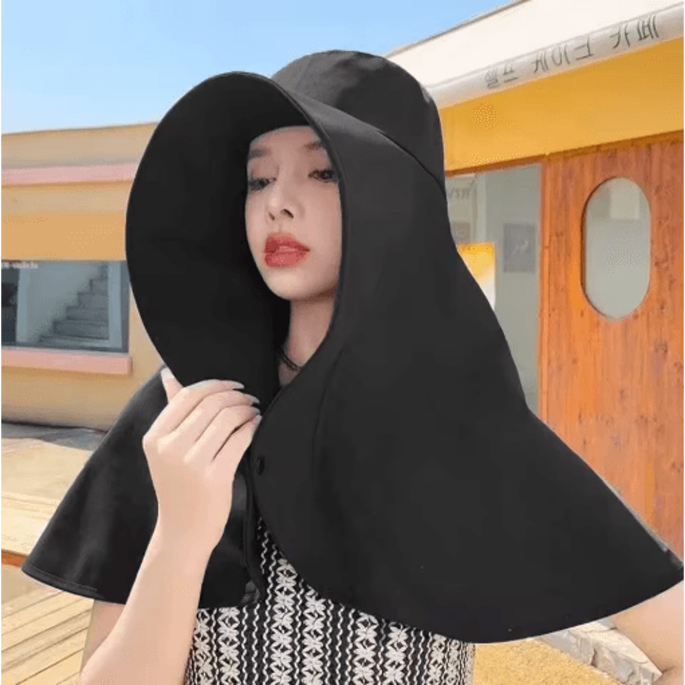 Sun Protection Hat With Neck Cover Breathable Wide Brim Travel And Beach Hat 8