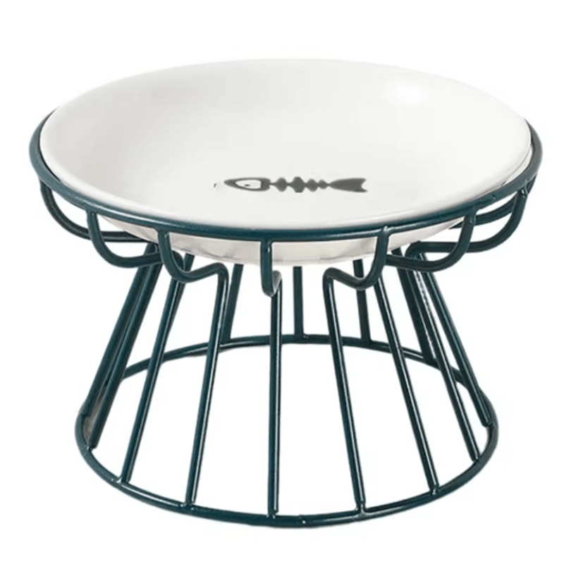 Nordic High Footed Ceramic Pet Bowl Anti Overturning Food And Water Bowl For Cats And Puppies 4
