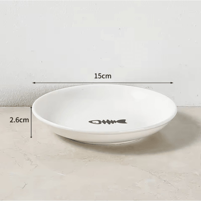 Nordic High Footed Ceramic Pet Bowl Anti Overturning Food And Water Bowl For Cats And Puppies 8