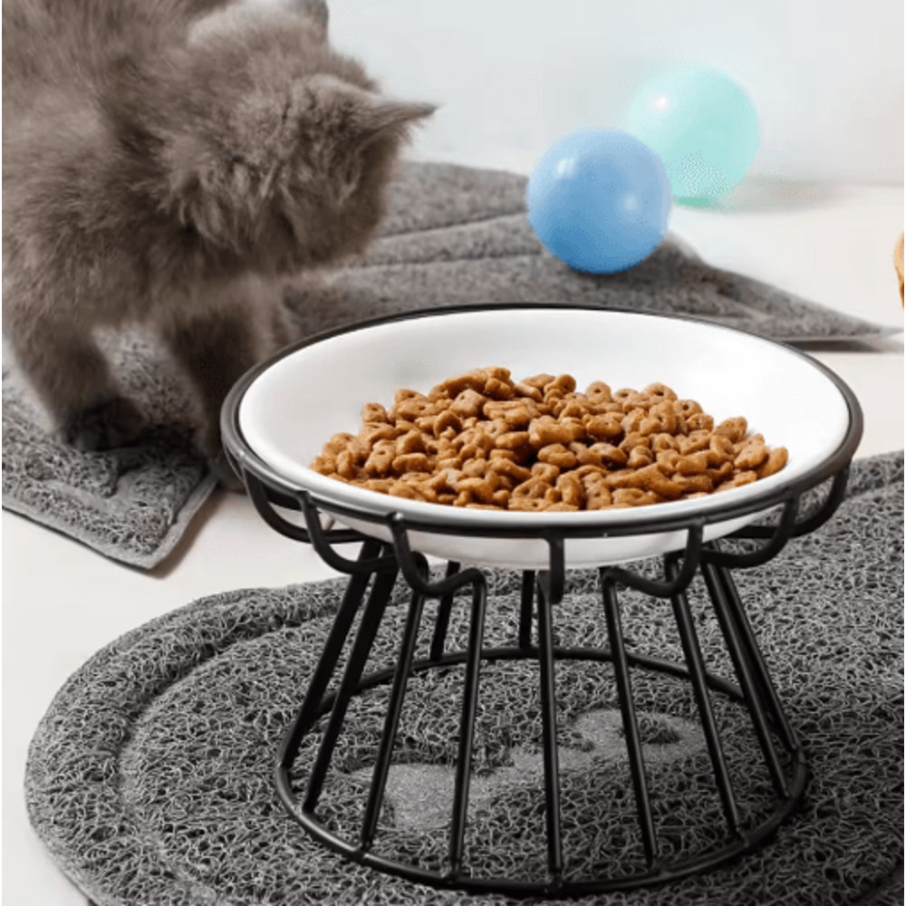 Nordic High Footed Ceramic Pet Bowl Anti Overturning Food And Water Bowl For Cats And Puppies 13