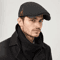 British Retro Beret Hat For Men Thick Warm Woolen Newsboy Cap For Winter Casual Wear 0