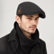British Retro Beret Hat For Men Thick Warm Woolen Newsboy Cap For Winter Casual Wear 0