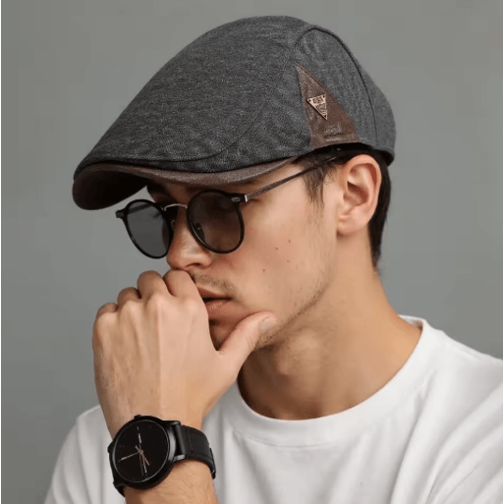 British Retro Beret Hat For Men Thick Warm Woolen Newsboy Cap For Winter Casual Wear 9