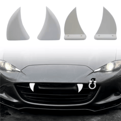 3d printed teeth car grille decor custom front grille styling accessory for halloween and auto modification