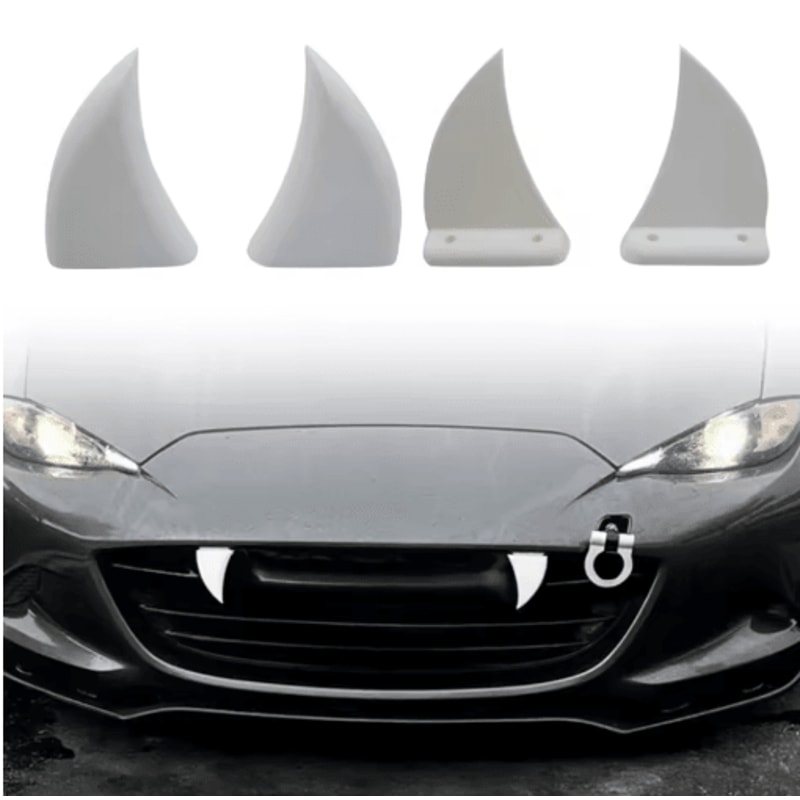 3D Printed Teeth Car Grille Decor Custom Front Grille Styling Accessory For Halloween And Auto Modi 0