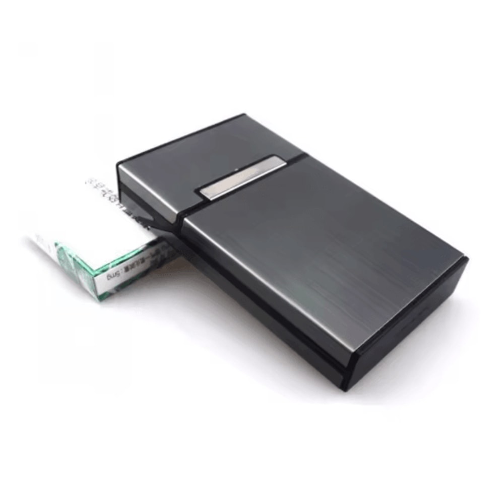 Portable Aluminum Cigarette Case Slim Pocket Smoking Box For Women Ladies 2