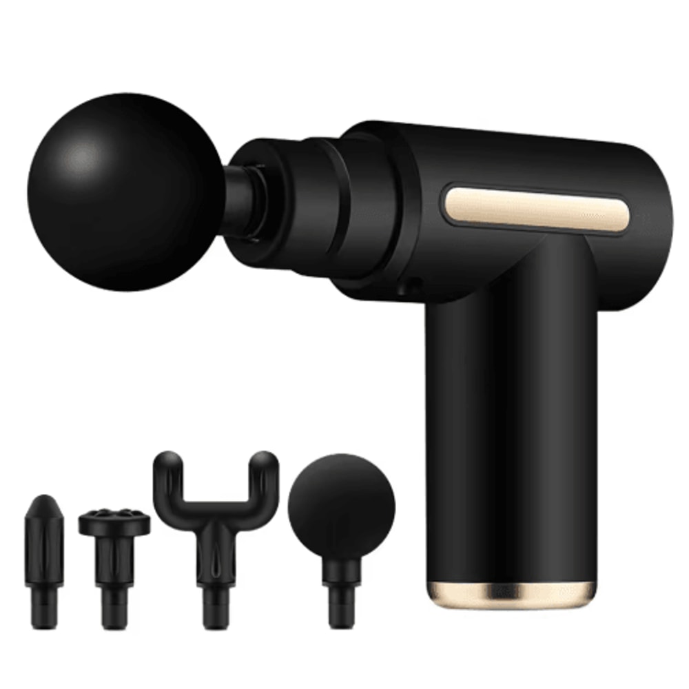 Mini Fascia Massage Gun Powerful Deep Tissue Muscle Massager With 4 Attachments 3